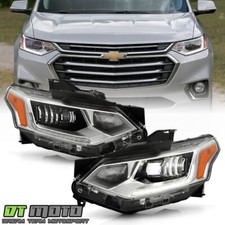 For 2018-2021 Chevy Traverse FULL LED Type w/ DRL Headlights Headlamp Left+Right