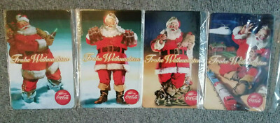 Set, 4 Stück, Coca Cola, Christmas, Blech, OVP, Postkarten von Burger King (#1)