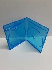 Blu-Ray Case Holds 2 Discs-clips to hold inserts Double Disc Case