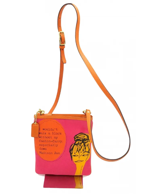Coach Pink & Orange Bonnie Cashin Print Small Crossbody Bag | eBay