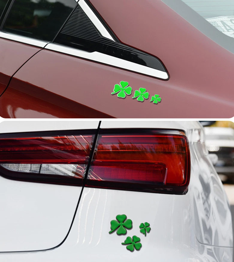 For Alfa Romeo Rear Emblem Trunk Boot Side Badge Sticker Lucky Clover Green - image 3 of 3