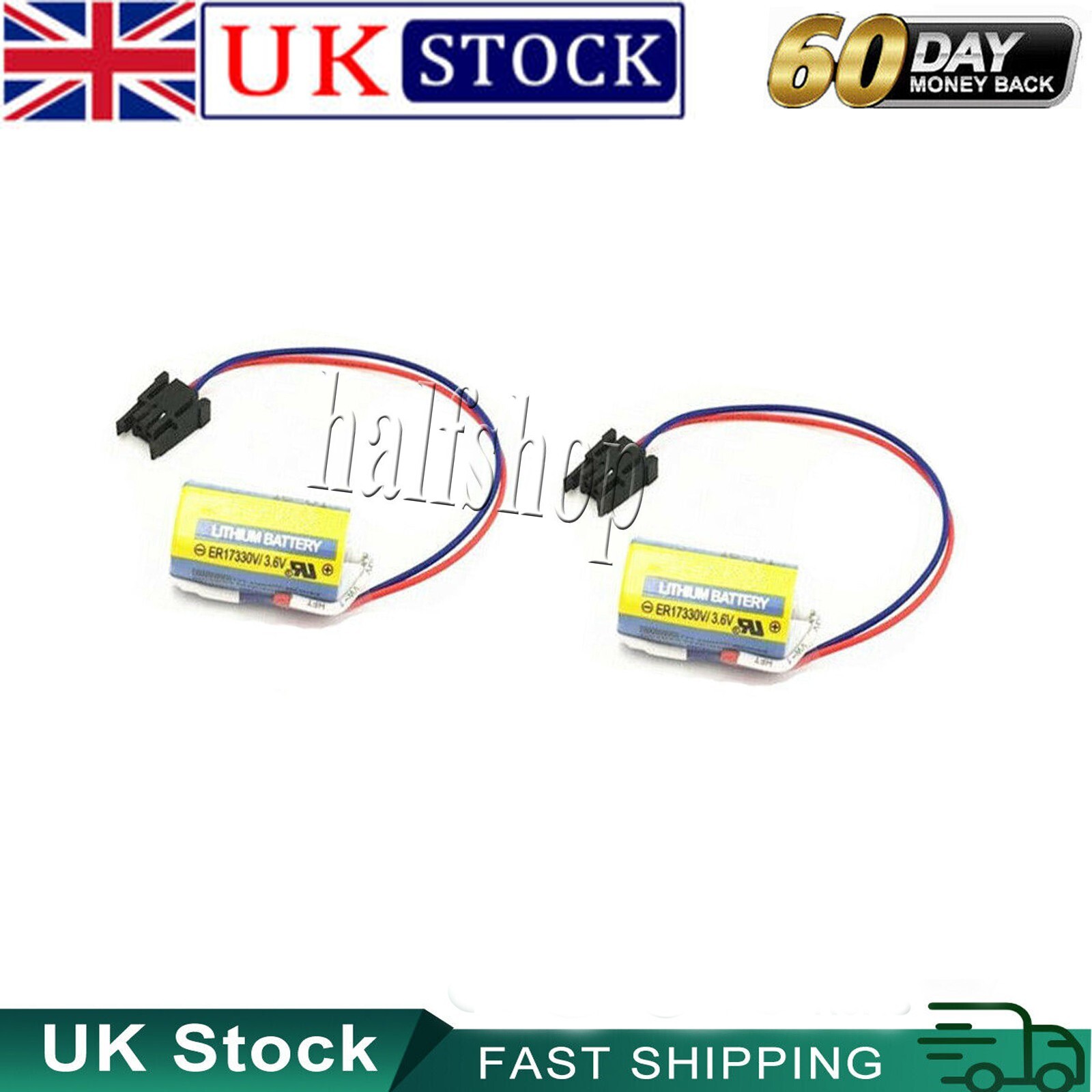 ( 2pcs ) for ER17330V A6BAT PLC Battery Size 2/3A 3.6V Li-ion Battery