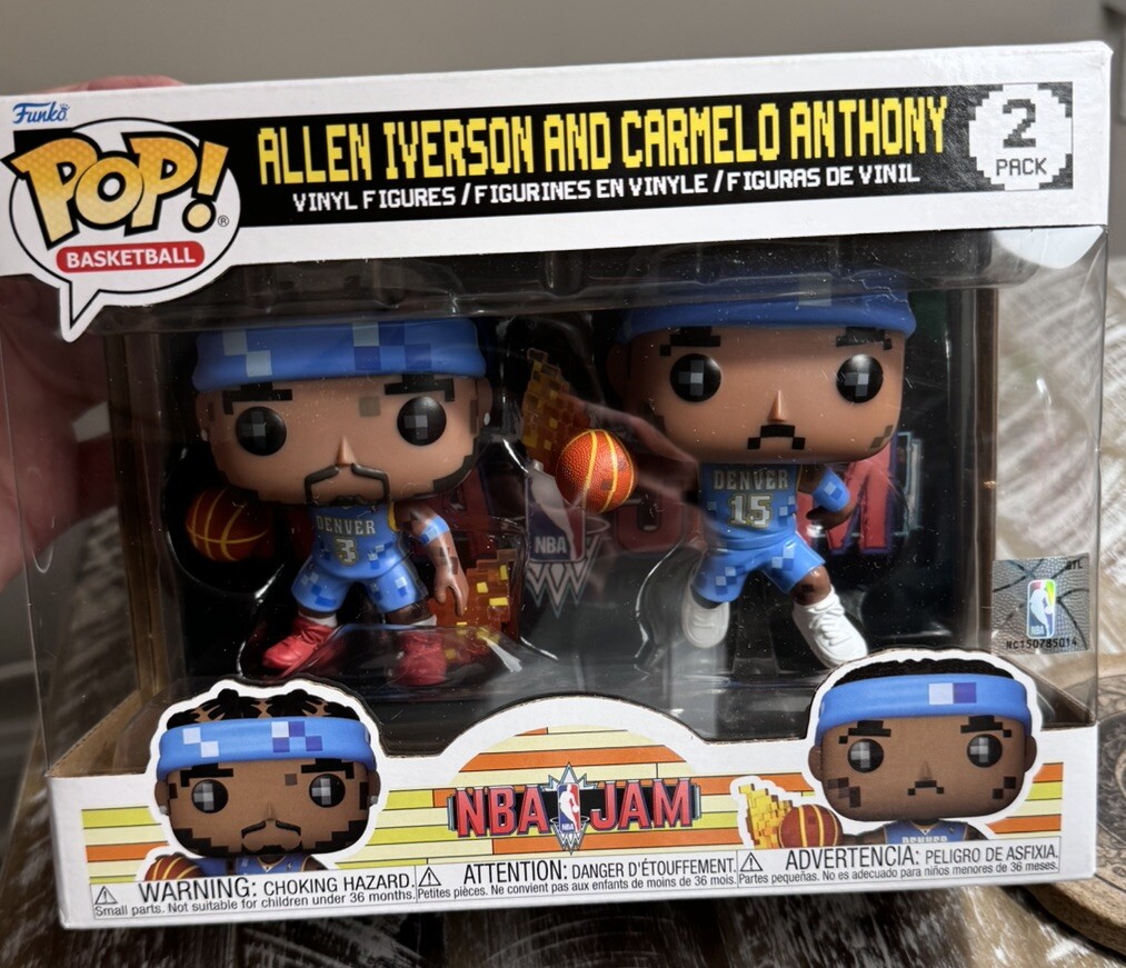 NBA JAM Funko Pop! Nuggets Allen Iverson & Carmelo Anthony 8 NBA JAM Funko Pop! Nuggets Allen Iverson & Carmelo Anthony 8