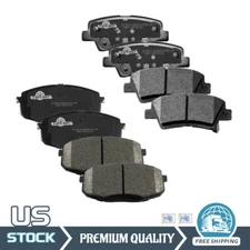 Front & Rear Ceramic Brake Pads Set for Hyundai Elantra Kia Forte Soul