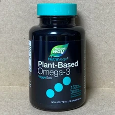 NATURE'S WAY NutraVege Omega-3 Plant-Based 30 Veggie Gels