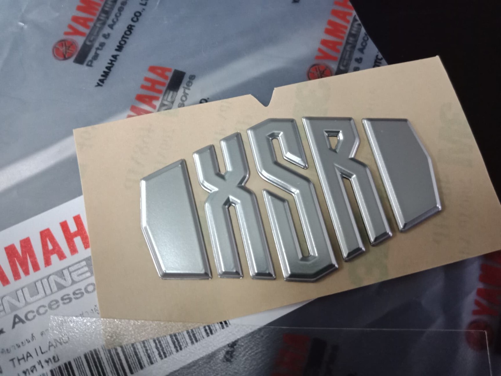 EMBLEM FIT YAMAHA XSR LOGO DECAL STICKER RASIN SILVER XSR ALL YEAR eBay