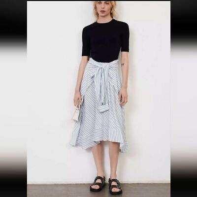 NWT $375 Maje Rapristi Two-In-One Midi Dress