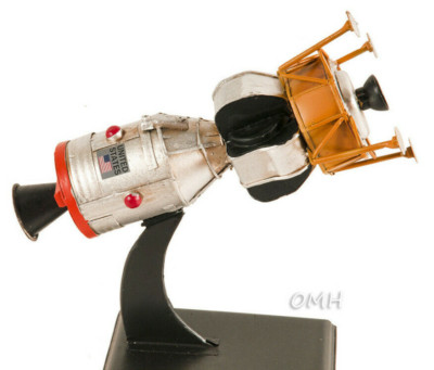 Apollo 11 Spacecraft Metal Model 8.5'' NASA Space Mission Command & Lunar Module