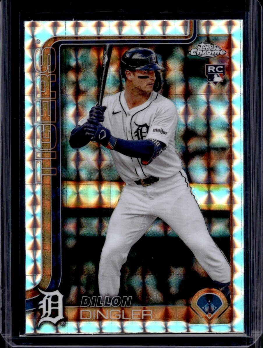 2025 Topps Chrome Dillon Dingler Rookie RC Geometric Refractor #274 Tigers