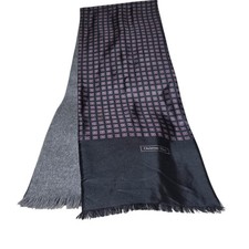 Christian Dior Silk  Wool Scarf   Italy/England   Geometric Print   Fringe
