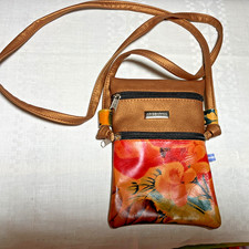 Argentina Genuine Soft Leather Small Shoulder Crossbody Purse Bag Double Zip