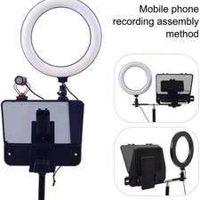 Portable Smartphone SLR Camera Teleprompter With Mobile Phone Holder Remote Cont