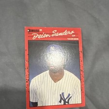 Donruss 1990 Deion Sanders #427 Yankees MLB Baseball Card 