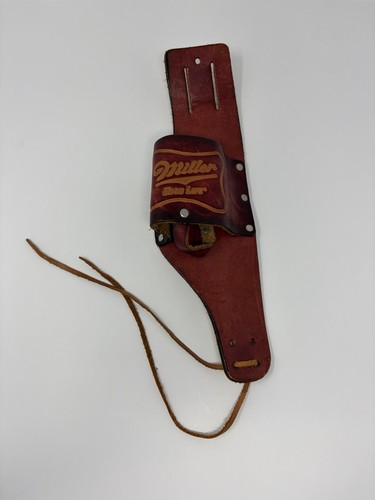 Miller High Life Belt Beer Holder Leather Drinking Beer Bottle Carrier