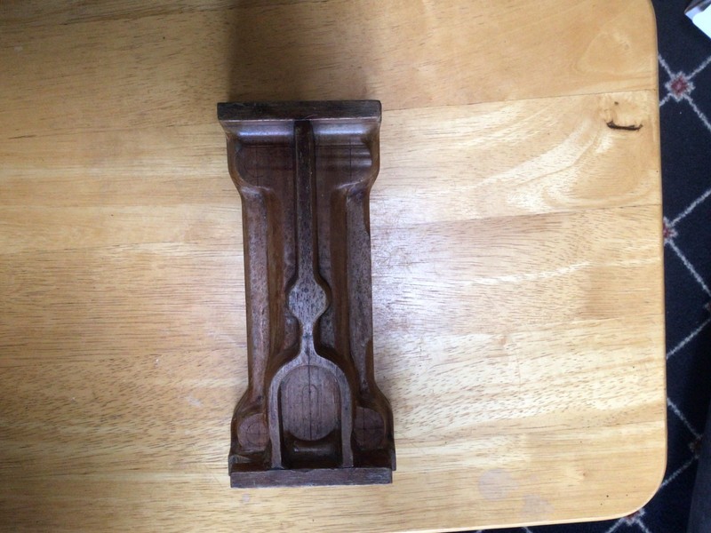 Vintage Wood Industrial Foundry Mold Pattern Steam Engine Part