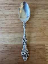 Alvin Orange Blossom Sterling Silver Spoon Teaspoon 5 1/8" - Monogram