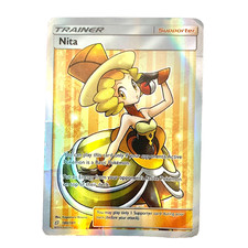 Pokemon Nita Full Art Trainer Card 180/181 Team Up TCG Rare Holo LP MP on eBay