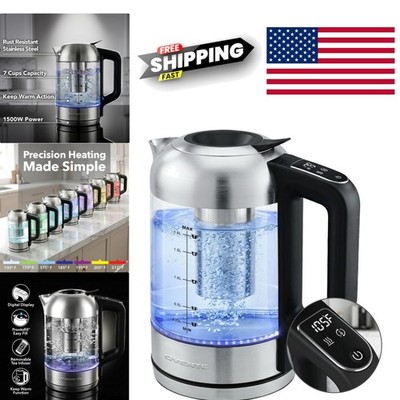 Digital Electric Kettle 1.8L with 7 Temperature Settings for Perfect Brewing