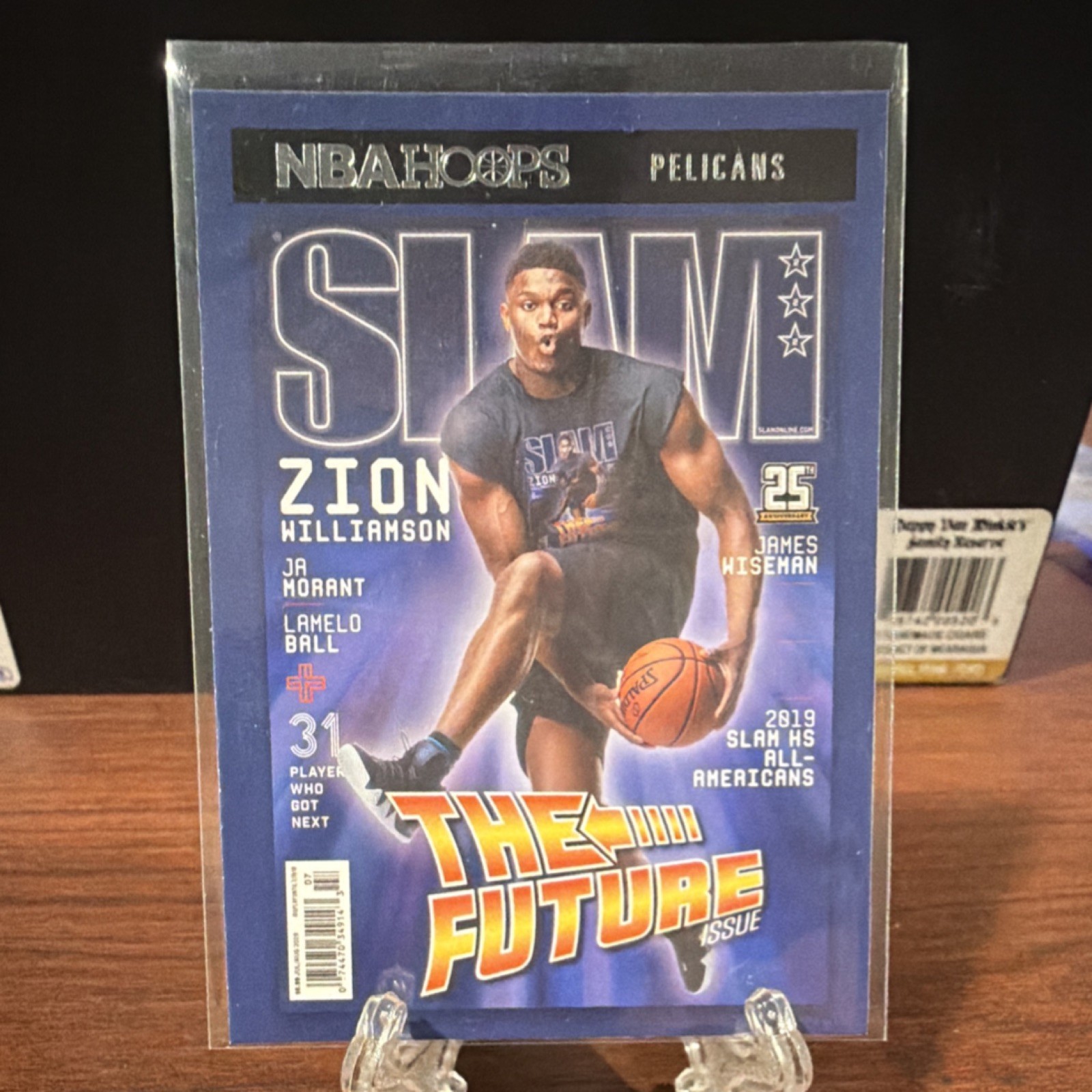 Panini 2020-21 NBA Hoops Zion Williamson #17 Slam Insert 2019 HS All-Americans
