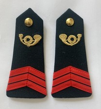 Antigua colonia francesa africana personal de infantería ligera sargento rango hombreras
