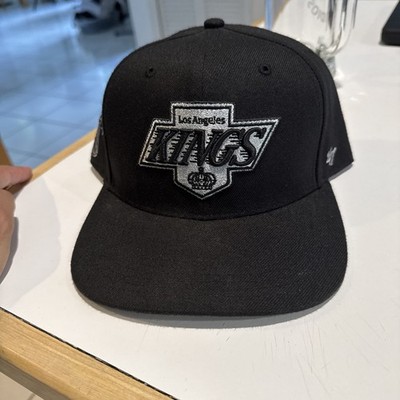 '47 Los Angeles Kings Captain No Shot Vintage Black Adjustable Snapback Hat Cap