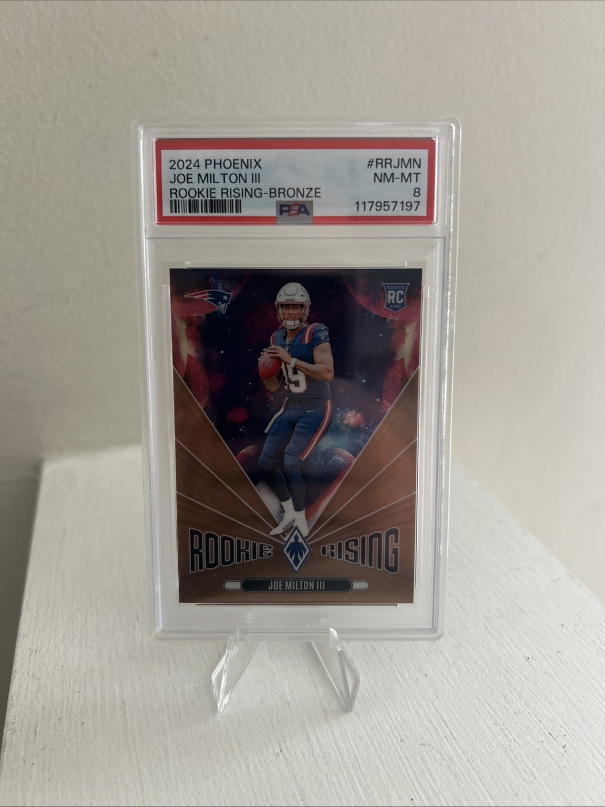 2024 Panini Phoenix - Rookie Rising Joe Milton III #RR-JMN (RC) 50/75 Bronze