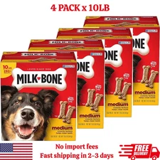 Milk-Bone Original Dog Treats Biscuits for Medium Dogs, 10 Pound, 4 Pack