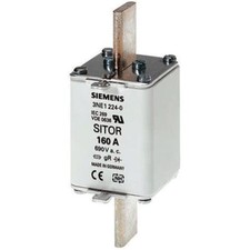 1PC SIEMENS 3NE1225-0 200A 1 Hls Centred Tag Fuse, Gr - Gs, 690 V Ac