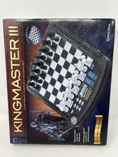 Kingmaster III Electronic Chess & Checkers Game Set (2010) EB Excalibur