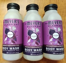 Pack of 3 Mrs. Meyer's Clean Day Body Wash, Plum Berry, 16 Oz Each