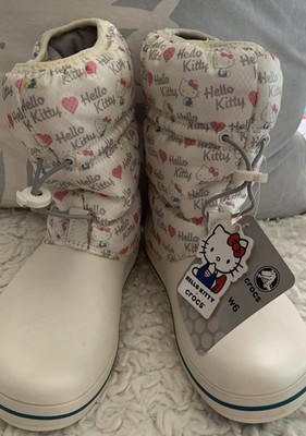 Hello Kitty Crocband Winter Boot Size 6 wide width
