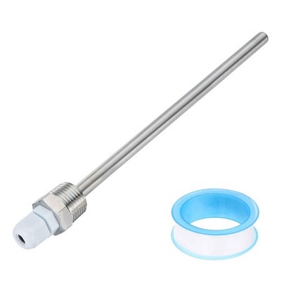 White G1/2 201 Stainless Steel Weldless Thermowell Temperature Sensor 200mm