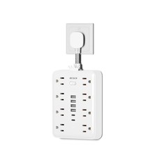 Surge Protector Power Strip 900J 8 Outlets 6 USB 15A 1875W Ultra-Thin Plug Cord