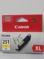 GENUINE Canon Pixma CLI-251 Yellow Ink Cartridge SEALED NEW