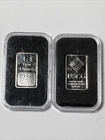 Lot Of (2) USCG United States Commerative Gallery 1/4 Oz .999 Silver Bar
