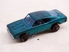 Vintage Hot Wheels Redline Diecast Car 1967 Custom Barracuda Metallic Blue/Green