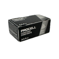 24 AAA Duracell Procell Constant Alkaline Batteries 1.5V Triple A, PC2400, LR03 