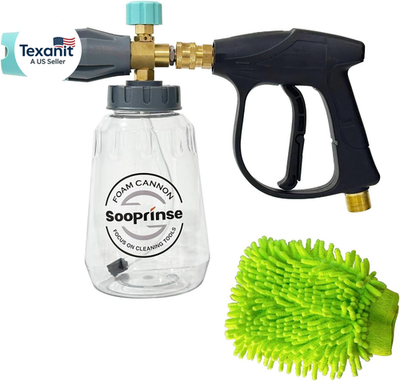 #ad #ad Short Pressure Washer Gun with Foam Cannon High Pressure Snow Foam Lance 1 4 I $46.14