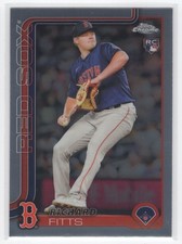#72 2025 Topps Chrome BASE Richard Fitts RC Boston Red Sox