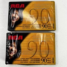 RCA Blank Cassette Tapes Audio-New Sealed-90 Minute Hi Fi Lot Of 2
