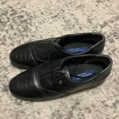 Easy Spirit Shoes Womens 11 B Casual Oxford Anti Gravity Black
