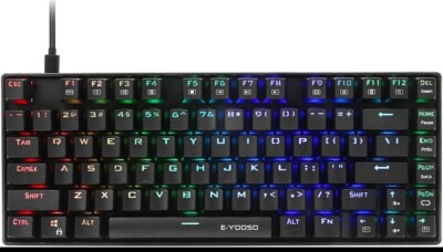 HUO JI Z-88 PRO RGB Mechanical Gaming Keyboard, Blue Switch, LED Backlit