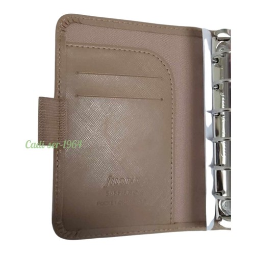 Filofax Saffiano Compact Organiser Diary Fawn Colour Yearly Planner Filofax NEW - Picture 19 of 24
