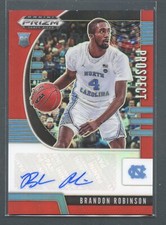 /199 Red Brandon Robinson Rookie Auto 2020 Prizm Draft Picks Prospect #PA-BR RC