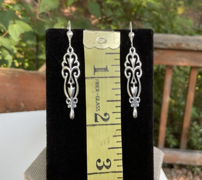 Sincerely Southwest Carolyn Pollack Relios Sterling Silver Filigree Earrings