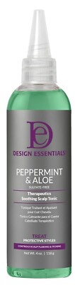Design Essentials Peppermint & Aloe Soothing Scalp and Skin Tonic 4oz