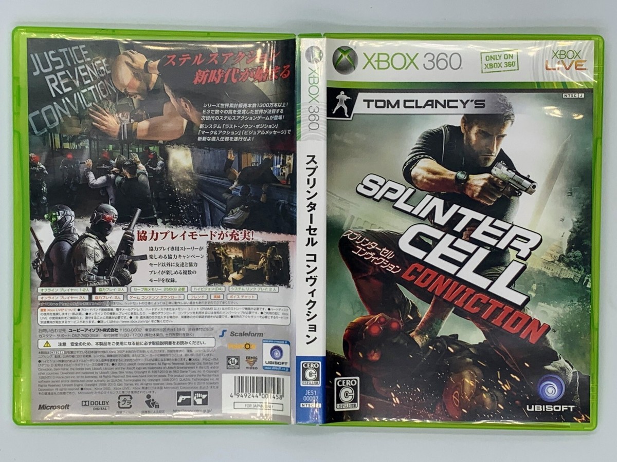 Tom Clancy's Splinter Cell: Conviction XBOX 360 Japan Import US