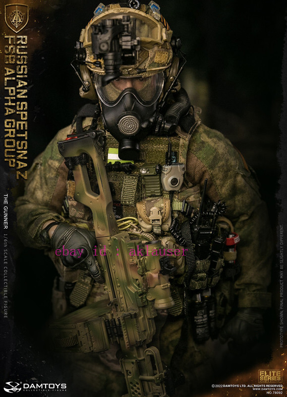Damtoys Dam78092 1/6 Russian Spetsnaz Fsb Alpha Group Gunner