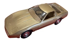 1986 Corvette Promo Plastic Model Beige Toy Car