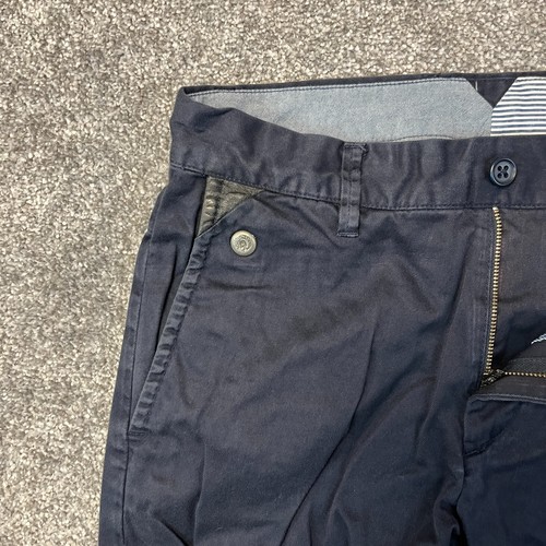 Chinos de pierna recta para hombre regulares diésel Cig One elásticos azul oscuro lavado W28 L27 - Imagen 10 de 12